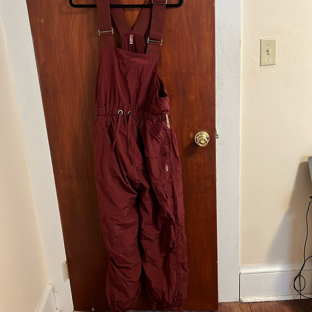 Free People Fleece Lined Overalls. NWT.
